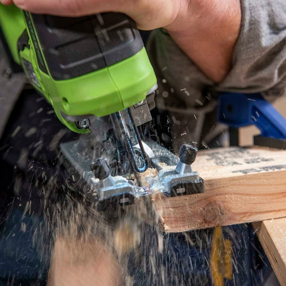 Лобзик аккумуляторный GREENWORKS GD24JS 24В,100мм-дер.,8мм-сталь,б/щ,без АКБ и ЗУ (3601407)