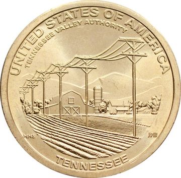 1 доллар 2022 P США «Американские инновации - Администрация долины реки Теннесси»