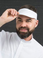 Головной убор - кепка козырек продавца Белый