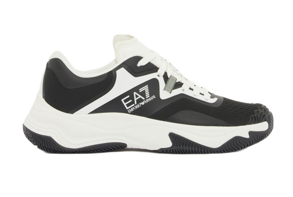 Мужские теннисные кроссовки EA7 Unisex Sneaker - black/white/laurel wreath