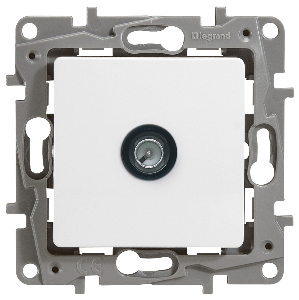 Розетка TV (телевизионная) оконечная - белый ETIKA Legrand