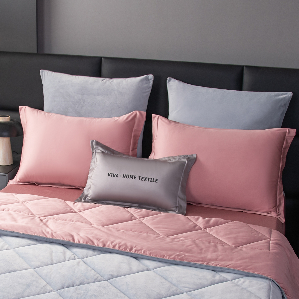 КПБ на резинке Сатин Velvet Premium с Одеялом VPR002, Евро, 4 наволочки, простынь 140*200*25