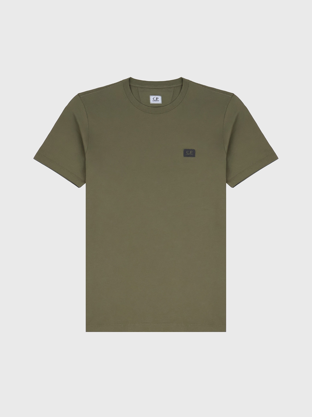 Футболка C.P. Company 30/1 Jersey Patch Logo Ivy Green