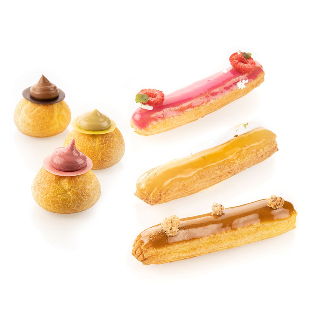 Silikomart Коврик для выпечки Eclair &amp; Choux 30 х 40 см двусторонний силиконовый