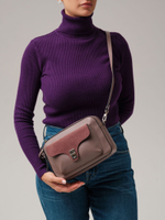 Сумка кросс-боди Deboro 30270 розово-серый