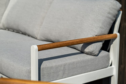 Лаунж зона из алюминия MAYA XL белая