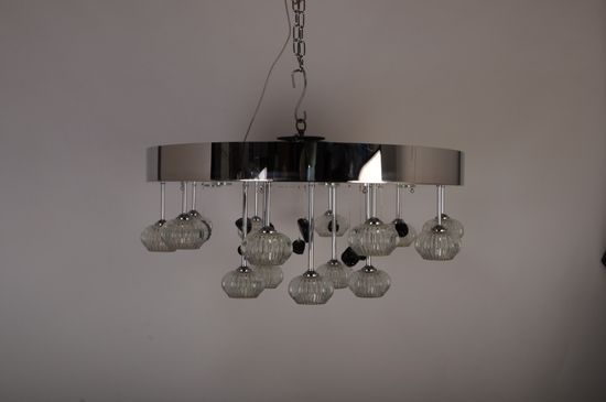 Люстра потолочная MANNE PL.7447-15+6(CR) d80