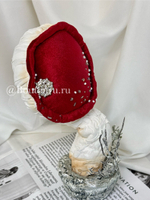 Игольница "Гриб с красной шляпкой" ручной работы