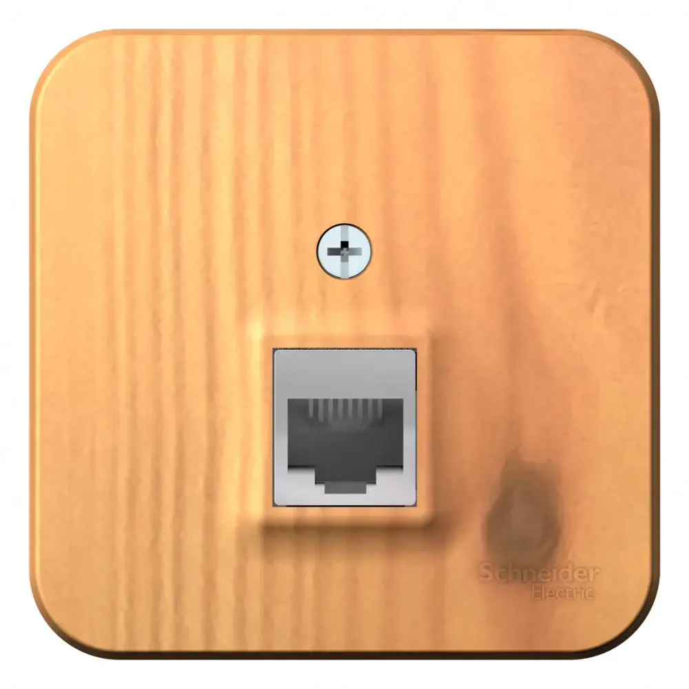 BLANCA О/У РОЗЕТКА компьютерная RJ45, кат.5E, ИЗОЛ.ПЛ., ЯСЕНЬ