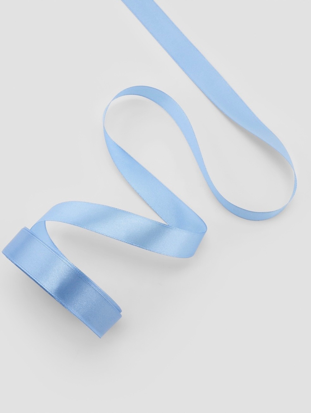 Лента атласная, 20 мм × 23 ± 1 м, цвет голубой №78