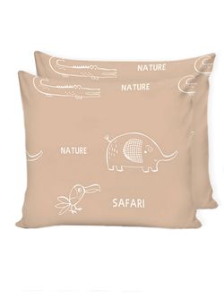 Наволочка комплект 2шт Сказка "Safari (компаньон)" 70х70 см, перкаль