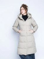 Куртка зимняя удлиненная с капюшоном