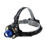 Фонарь налобный "СИБИРСКИЙ СЛЕДОПЫТ-Стильб", 1 LED + 4 COB, zoom, аккум.2x2200mAh/60/