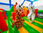 Коммерческий надувной батут «Чудо-сафари», 6*4*2,8 м
