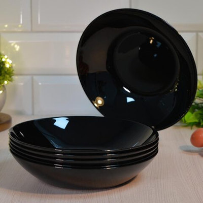 Набор тарелок суповых 6шт 20см "Norma nero" Prima Collection