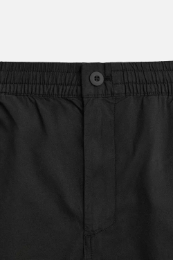 ZARA БРЮКИ-ДЖОГГЕРЫ ИЗ ТКАНИ С ЭФФЕКТОМ ПОТЕРТОСТИ, ЧЕРНЫЙ