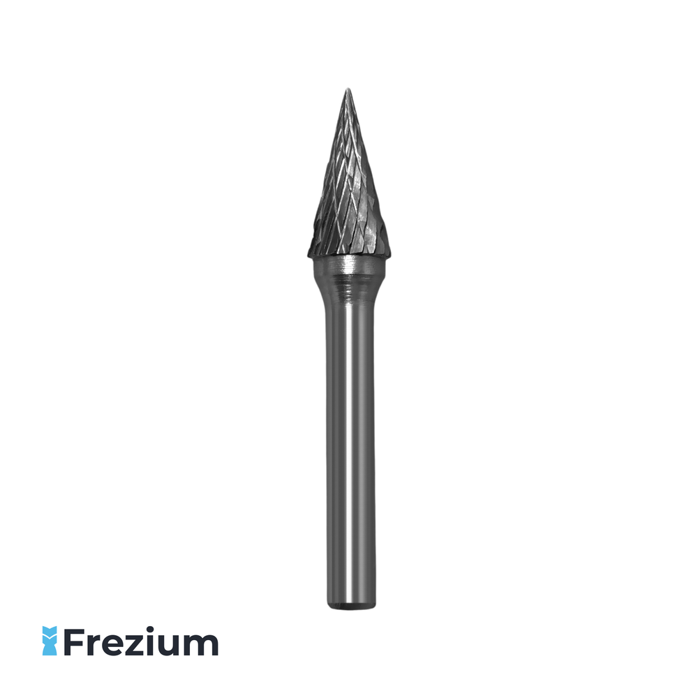 Борфреза твердосплавная по металлу 10x6x20x63 мм; Форма M Борфреза твердосплавная по металлу 10x6x20x63 мм; Форма M