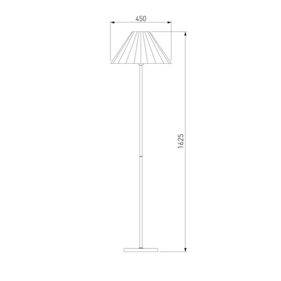 Торшер Eurosvet Peony 01133/1 хром/графит