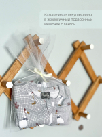 Комбинезон Mjölk Sleep and Play Гуси, на манжетах