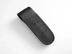 Складной нож "Кайра", дамасская сталь, рукоять карельская береза/черный граб