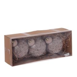 GAEM Набор из 3шт Украшение новогоднее "Шар", L28 W7,5 H11 см