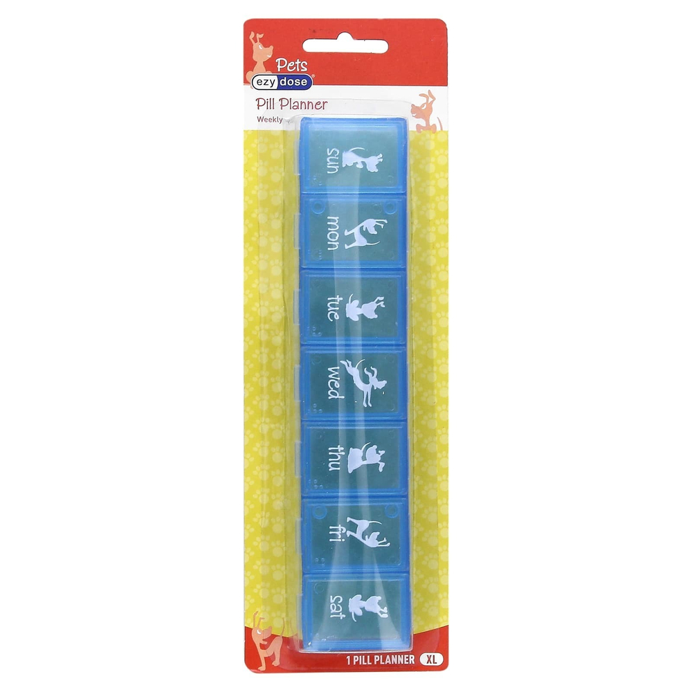 Ezy Dose, Now Pets, еженедельный органайзер для таблеток, для собак, размер XL, 1 шт.