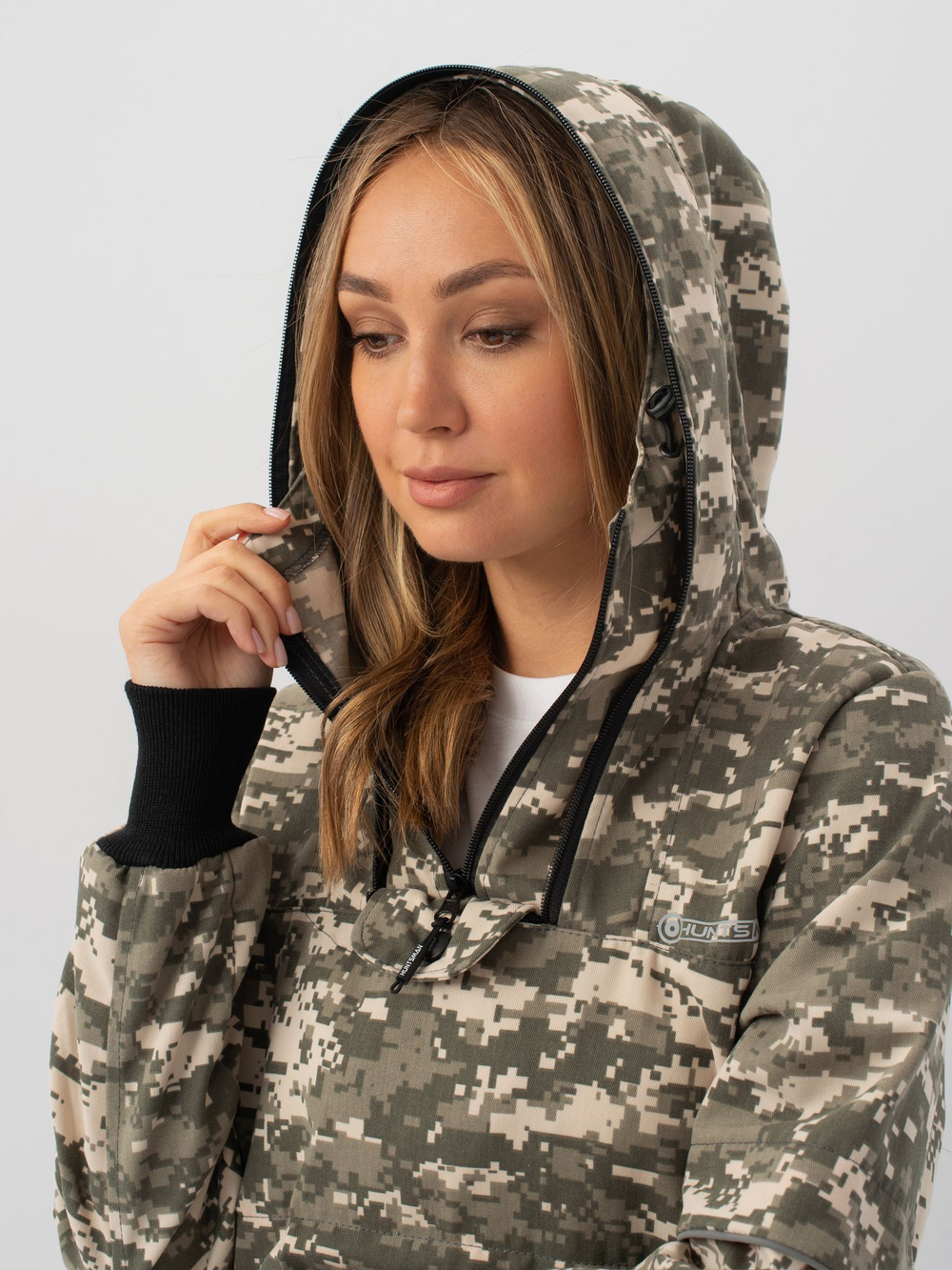 Костюм летний Антигнус-Женский (Твил-Пич, 128/2 (светлый пиксель)) пра