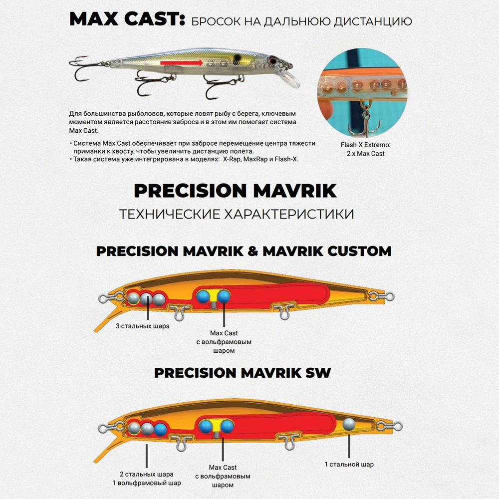 Воблер Precision Xtreme Mavrik 110 MS суспендер 11см 14гр