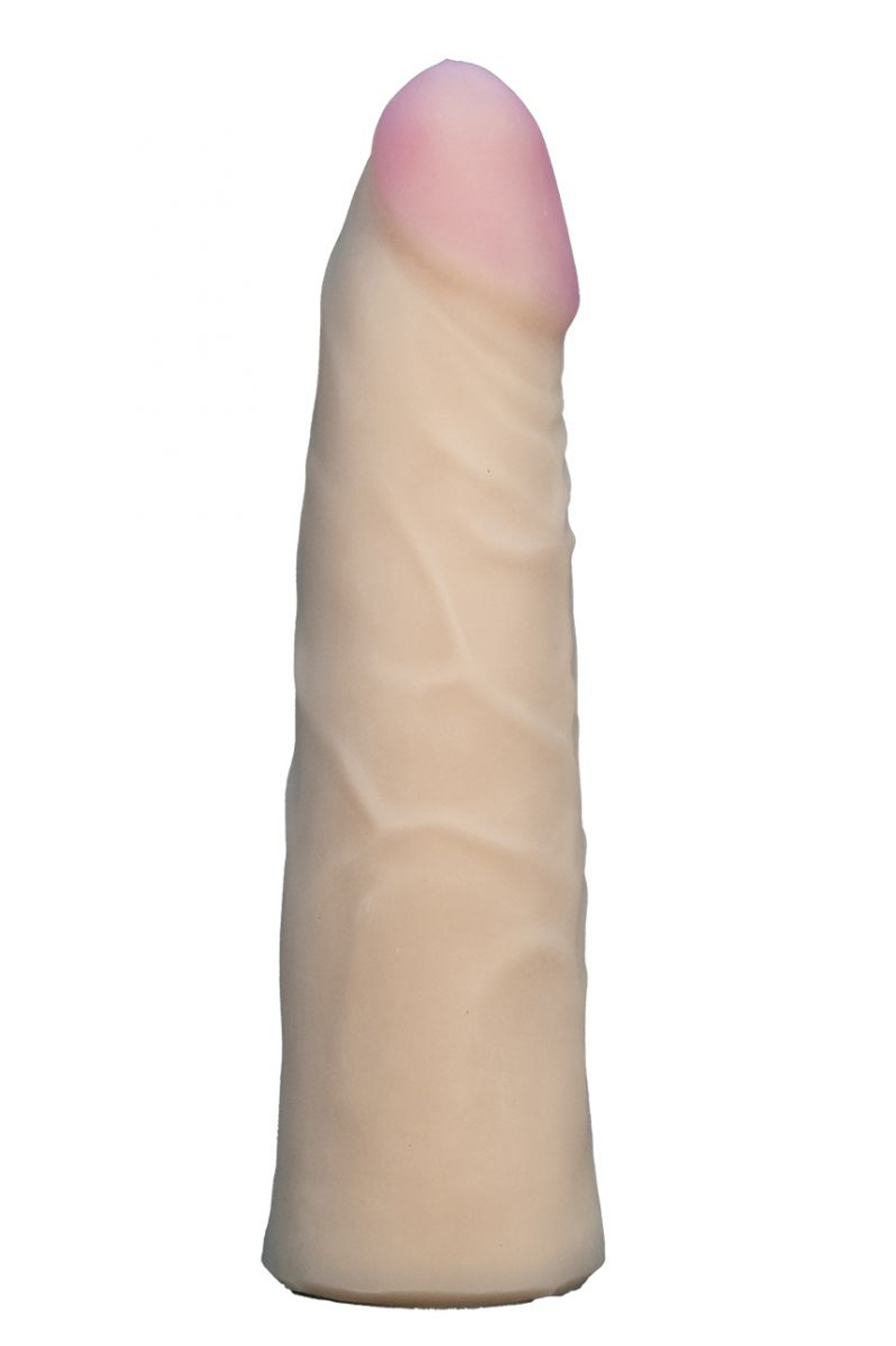 Телесная насадка Harness из неоскин - 17,5 см. (Цвет: телесный)