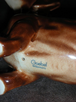 Статуэтка. Фарфор. Собака Такса. Goebel. Германия