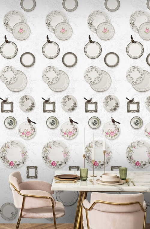 Ламинированная панель ПВХ Завтрак в саду 2700х250мм