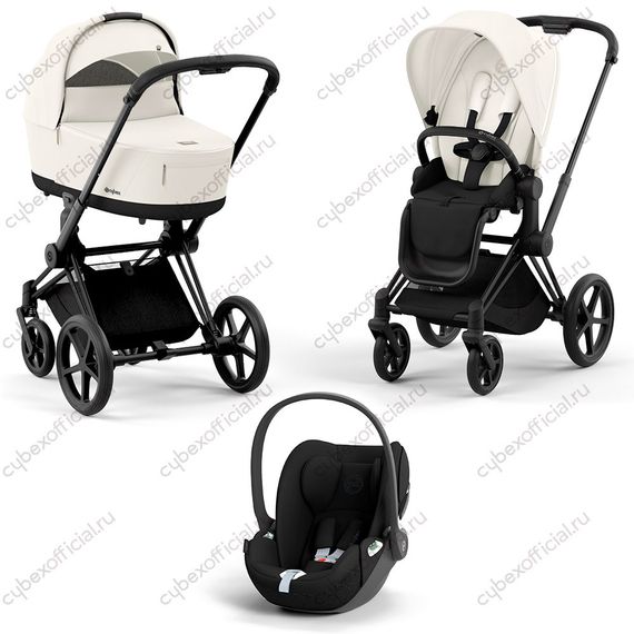 Детская коляска Cybex Priam IV 3 в 1 Off White