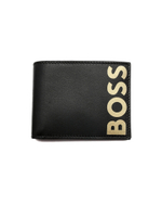 кожаный кошелек big bc_6 BOSS BLACK - черный(50470778)
