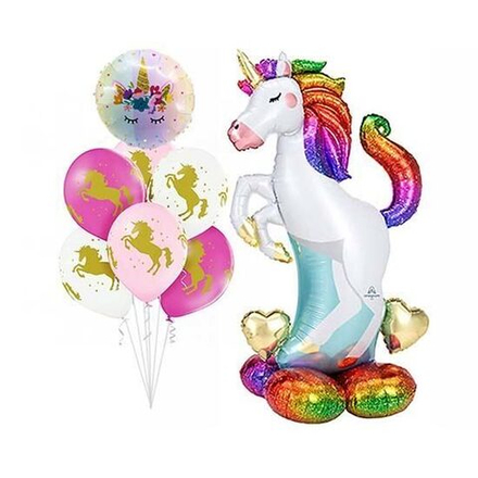 Композиция из воздушных шаров "Единороги"