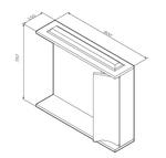 Шкаф с зеркалом 80 AM.PM Like M80MPR0801WG белый лак правый