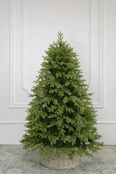 Искусственная елка Рождественская 210 см., 500 теплых-белых Led ламп, литая+пвх, ЕлкиТорг (204210)