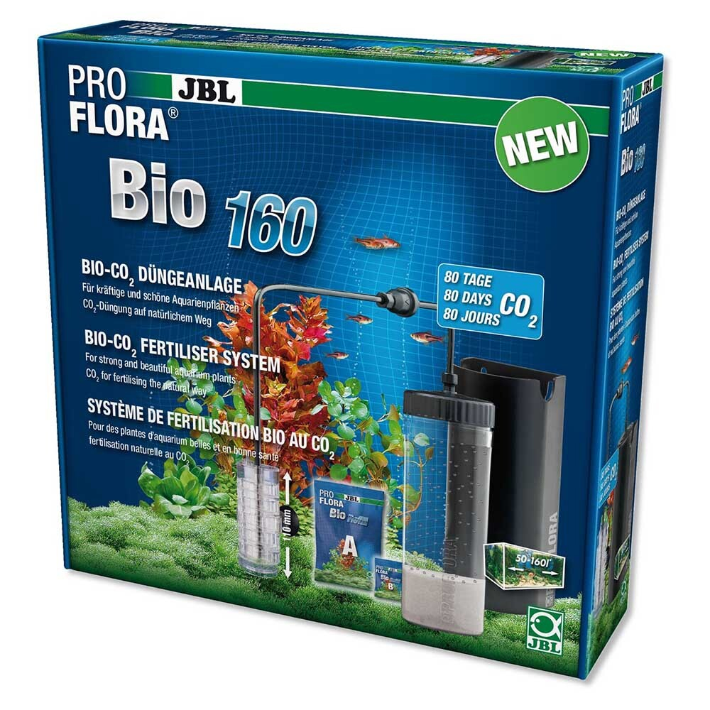 JBL ProFlora bio160 2 - профессиональная био система CO2 до 160 л с заправляемым баллоном и расширяемым реактором (питание в течении 80 дней)