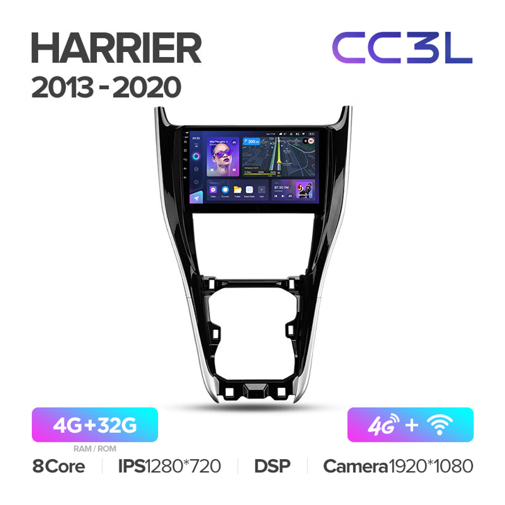 Teyes CC3L 10,2"для Toyota Harrier 2013-2020