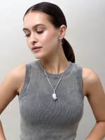 Колье "Cord Pearl" Gray с жемчугом