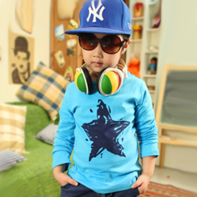 Лонгслив детский с принтом звезды