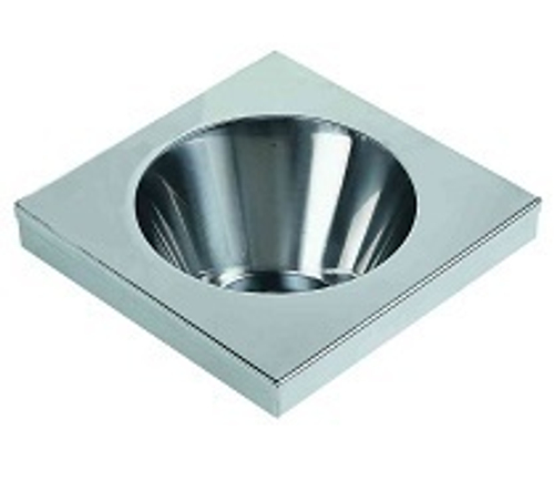 Раковина настенная квадратная нерж. сталь NOFER 13039.A.S матовый