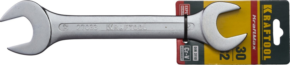 KRAFTOOL 30 х 32 мм, рожковый гаечный ключ (27033-30-32)