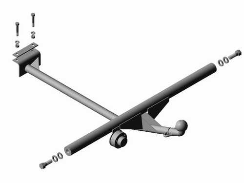 Фаркоп ВАЗ 2104, сварное крепление шара(без электрики) Трейлер.2104