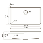 Кухонная мойка Omoikiri Omi 73-U/I Ultra LG