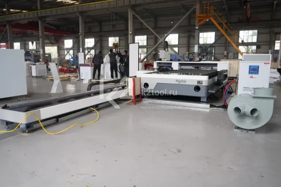 Комбинированный станок лазерной резки HGTECH SMART6015T с одним столом