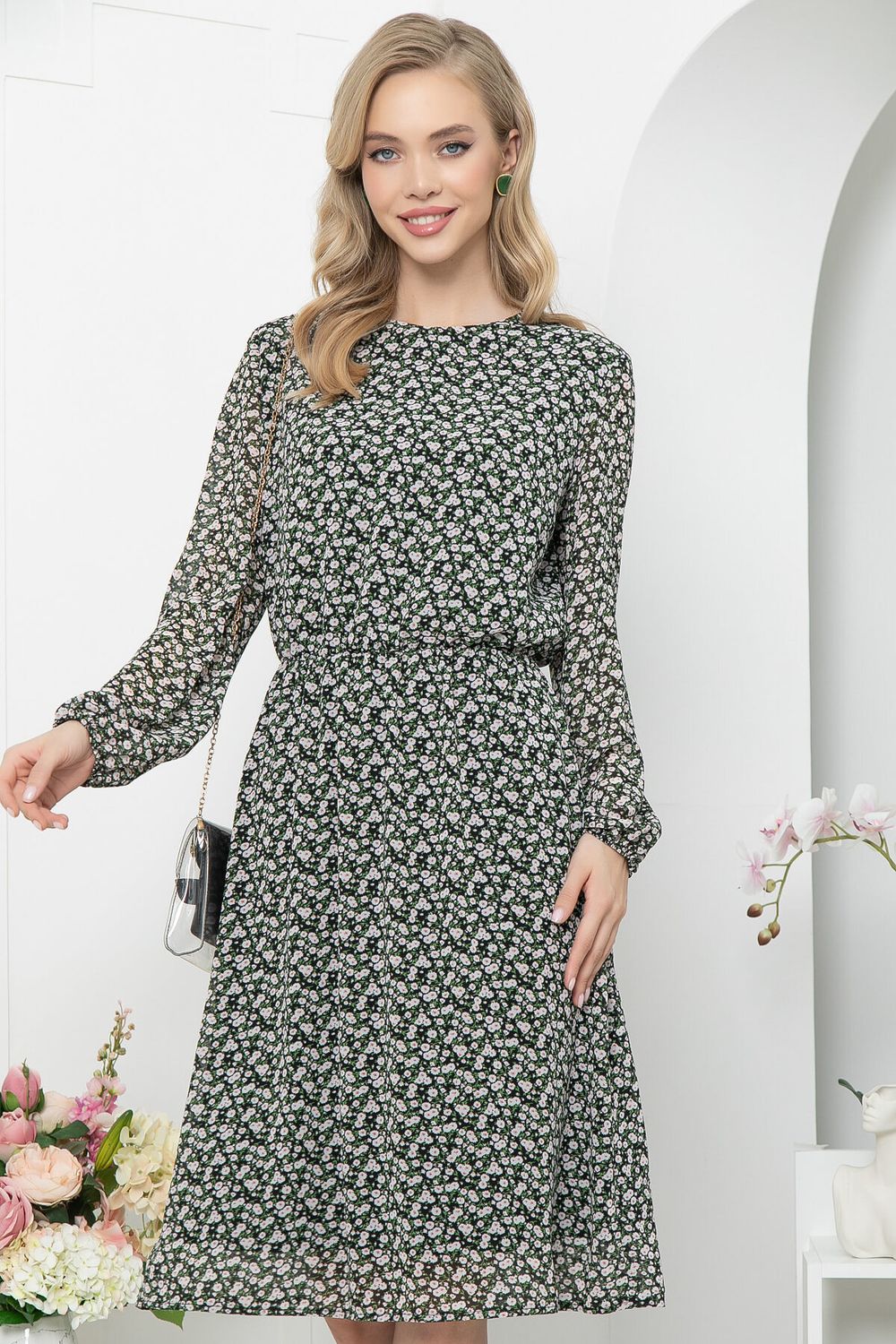 Платье "Лорена" (блэк) П5348 LT Collection