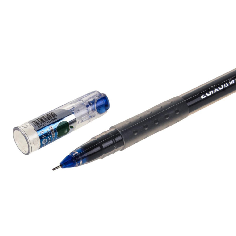 Ручка гелевая 0,4мм, синяя, бесстержневая, игольчатый наконечник