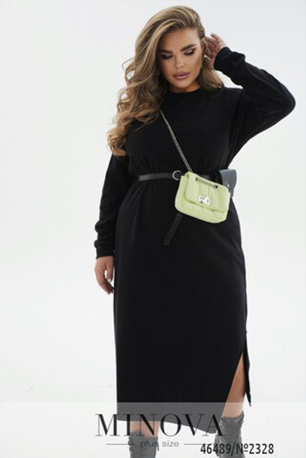 Платье 2328-черный Minova Фото 2