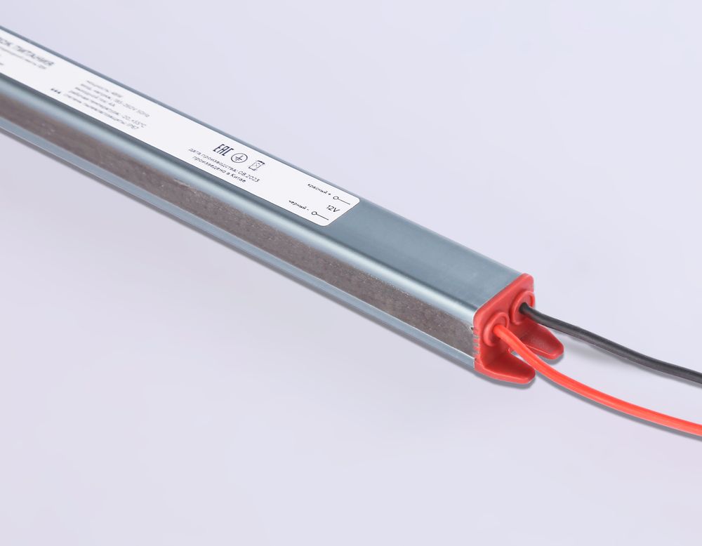 Ambrella Блок питания ультратонкий для светодиодной ленты 12V 48W 4A IP67 185-260V 292*18*14.8 GS9806 LED Driver 12V GS9806