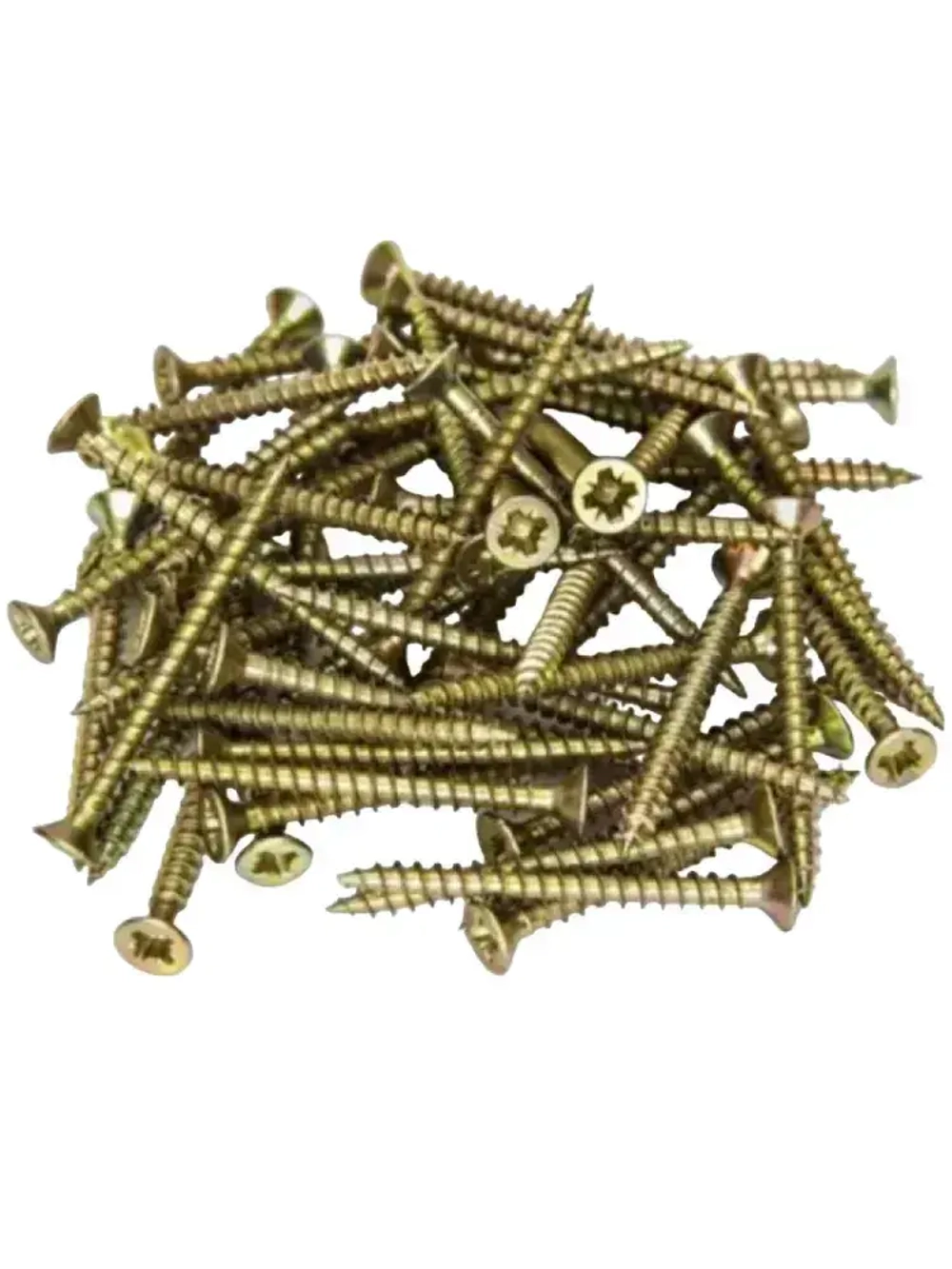 Саморез по дереву желтый оцинкованный 4,2х90мм (1 килограмм)